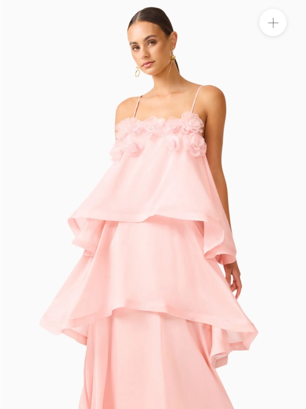 Elliatt Swallowtail Dress Floral-Applique